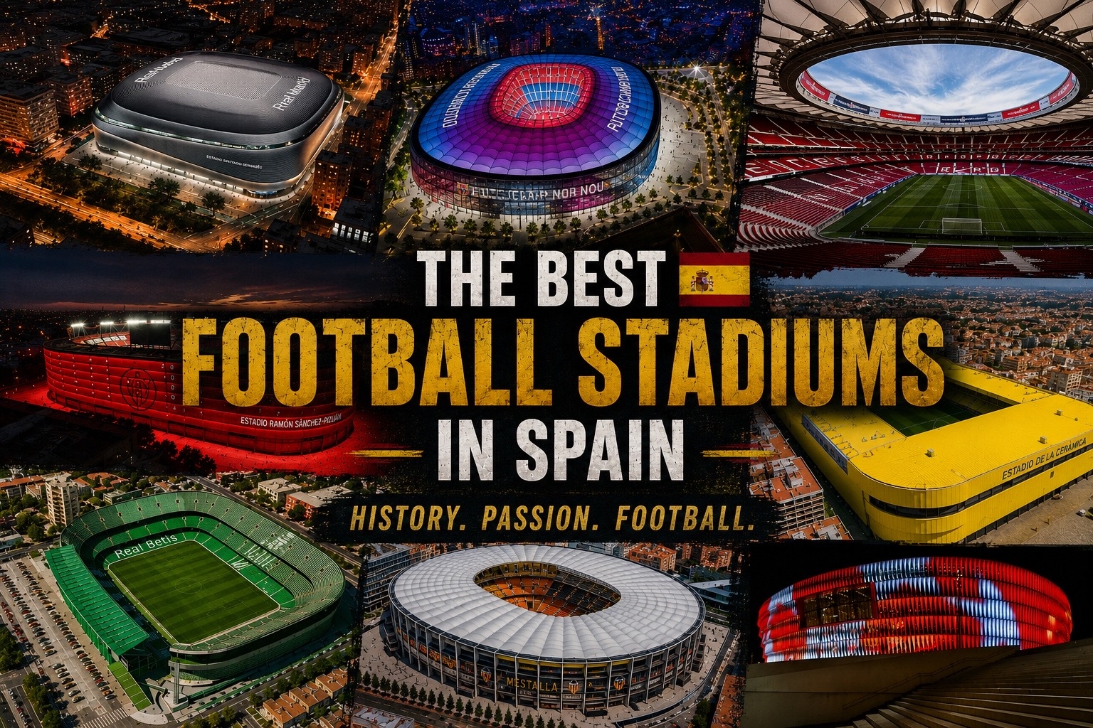🏟️ Best Football Stadiums in Spain (Including the New Camp Nou, Nou Mestalla & New Benito Villamarín)