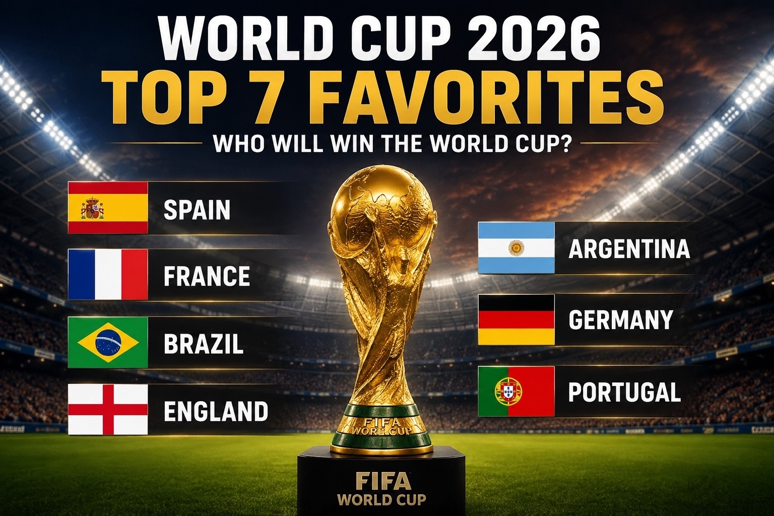 World Cup 2026 Favorites: Top 7 Teams Most Likely to Win